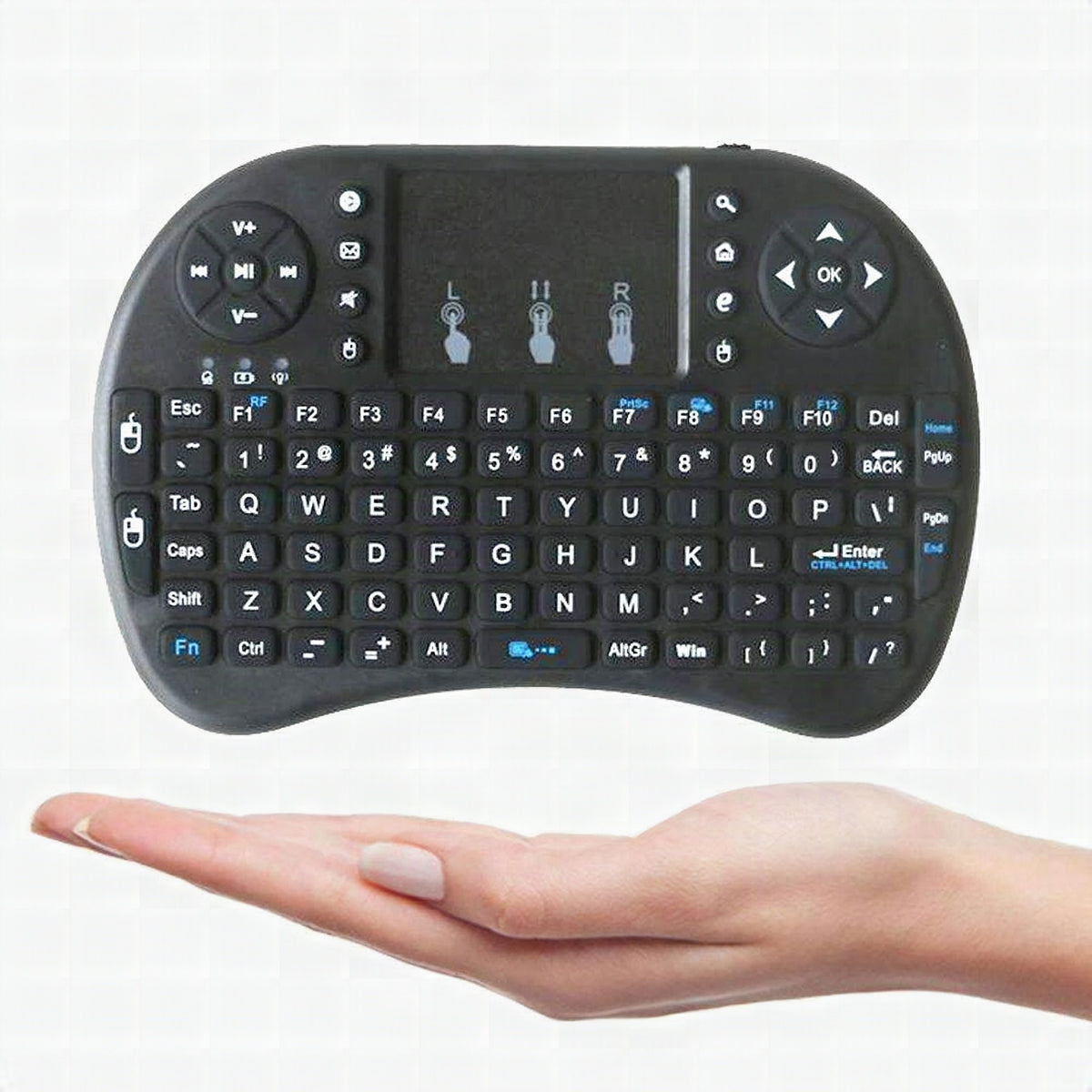Mini teclado inalámbrico con retroiluminación para Android TV Box