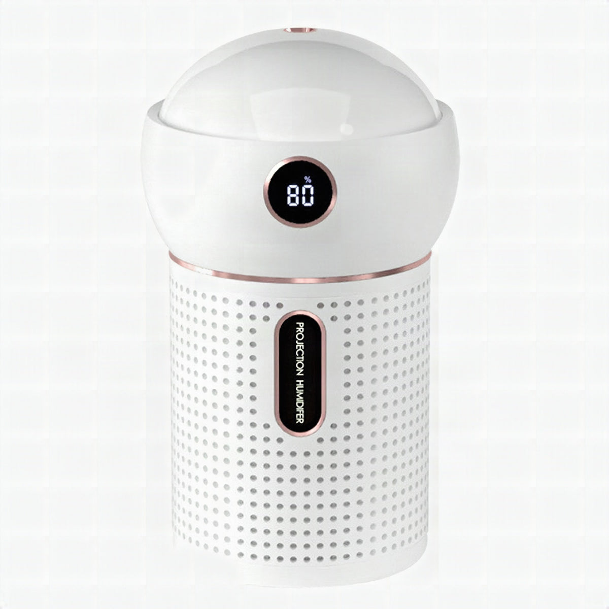 Mini humidificador portátil recargable 3 en 1 con proyección dinámica 360° y luz nocturna