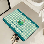 Alfombra de baño decorativa con mensaje positivo