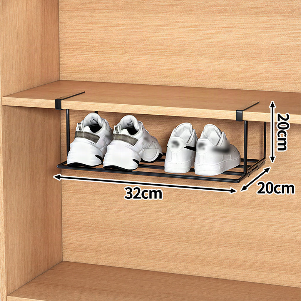 Organizador de zapatos multifuncional con clips de acero inoxidable