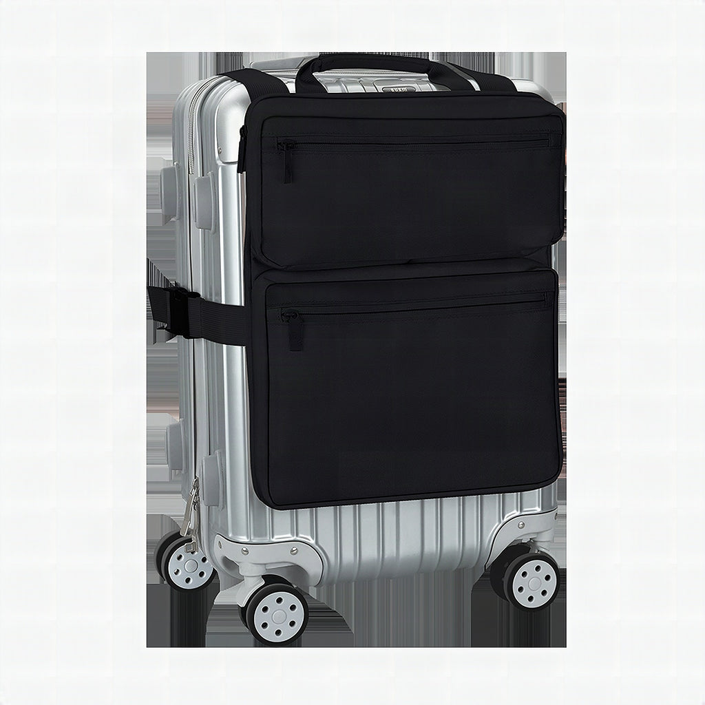 Maleta de 20 pulgadas con bolsa adicional y bolso colgante plegable