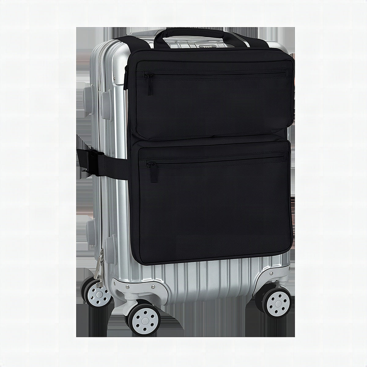 Maleta de 20 pulgadas con bolsa adicional y bolso colgante plegable
