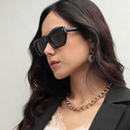 Gafas de sol hexagonales para mujer con protección UV