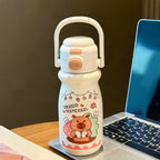 Botella térmica con diseño de animales divertidos