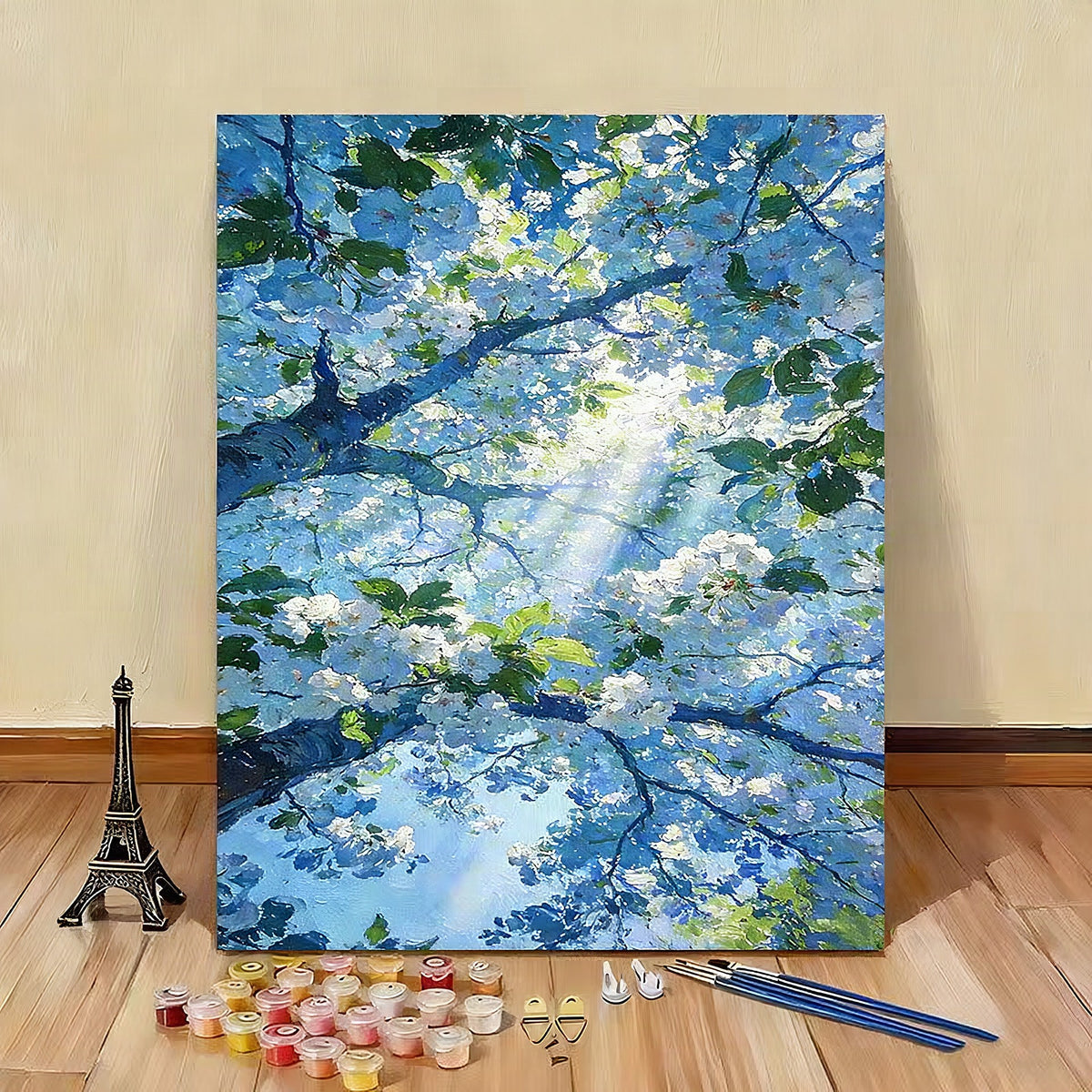 Kit de pintura por números con lienzo artístico