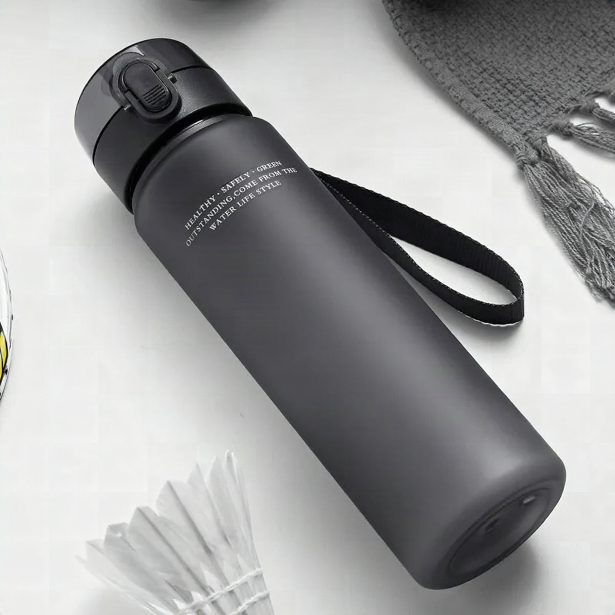 Botella de agua CarryDrink – A prueba de fugas y sin BPA para deporte, trabajo y viajes