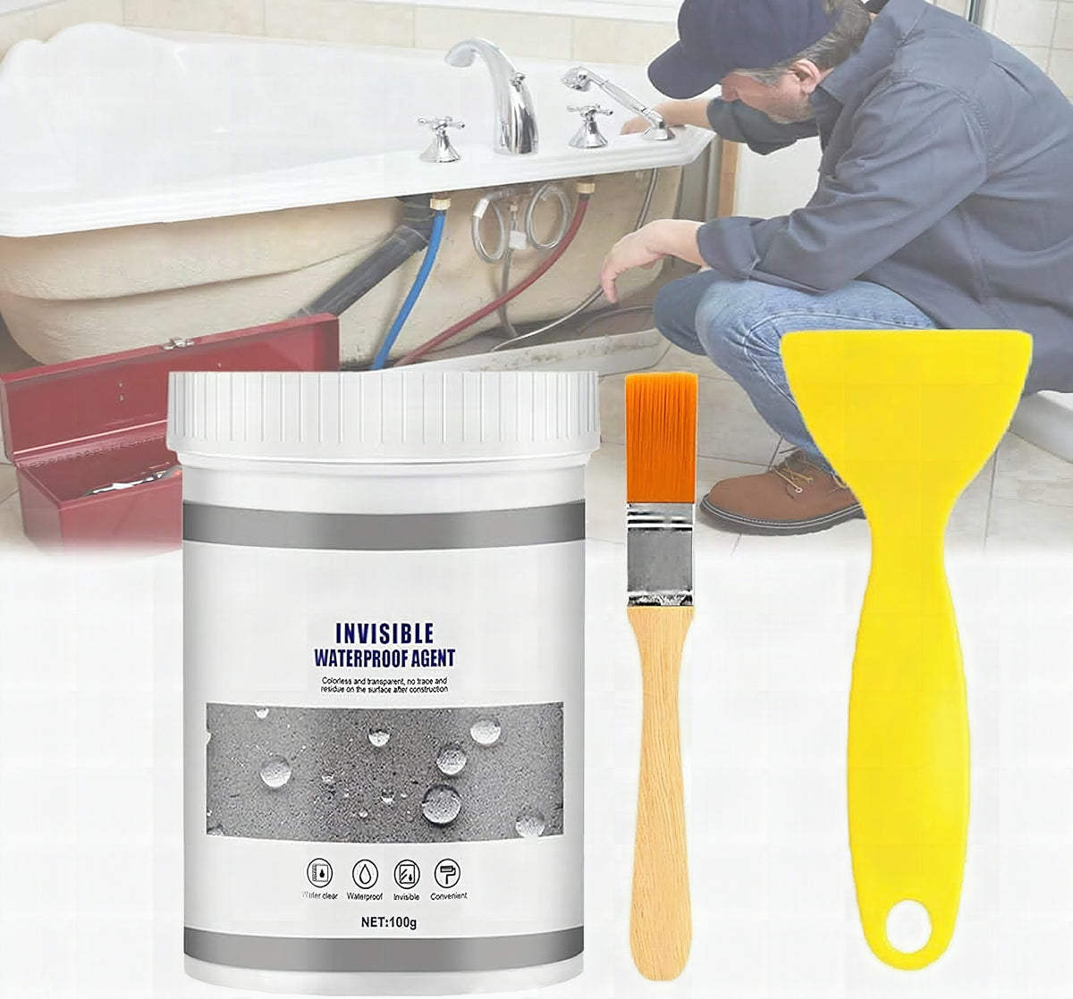 WaterPro™ sellador impermeable transparente en cartucho de 300 g para proyectos domésticos
