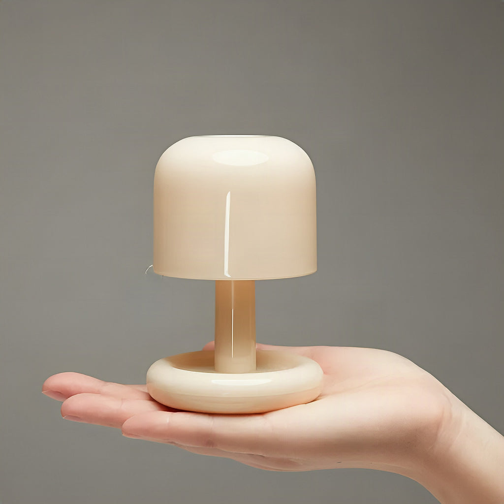 Lámpara de mesa portátil recargable USB con luz cálida