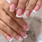 Uñas francesas elegantes y artísticas