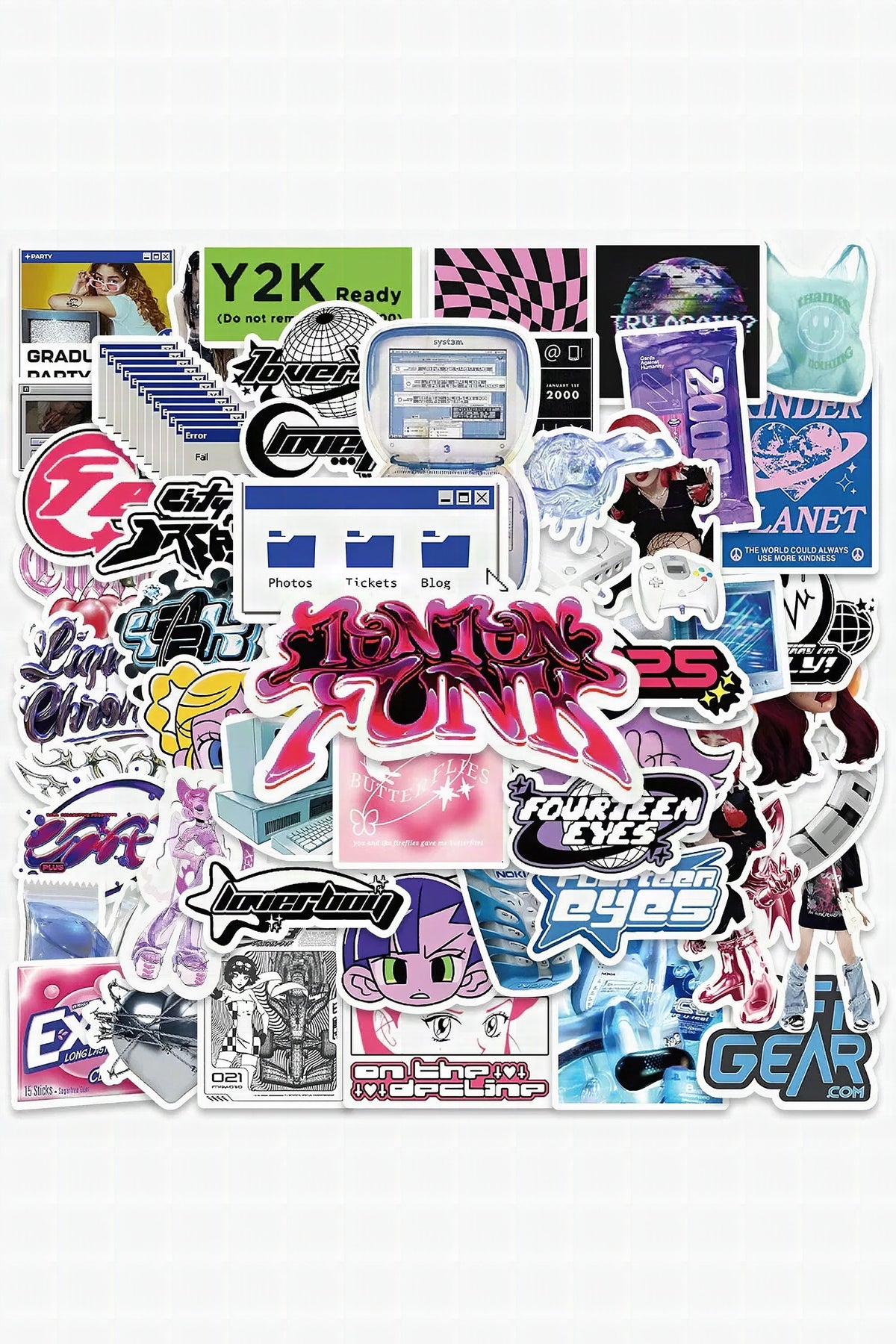 Pack de pegatinas Y2K Girl