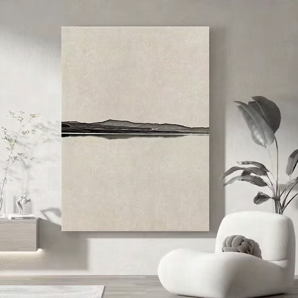 Lámina de lienzo abstracta minimalista