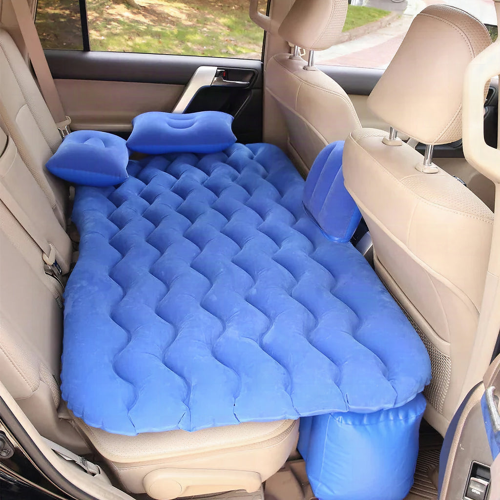 Colchón inflable para coche con almohadas y kit de reparación