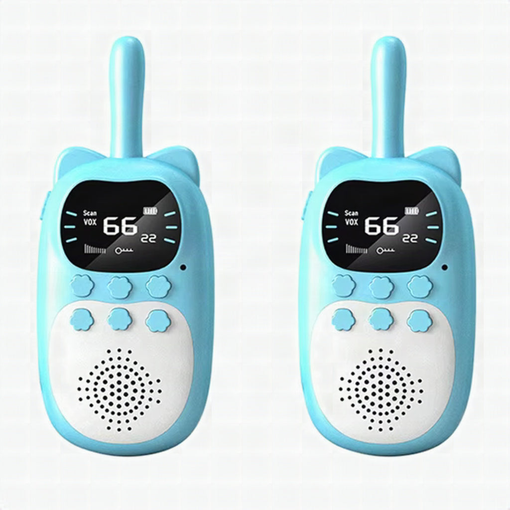 Set de walkie talkies recargables para niños con alcance de 3 km