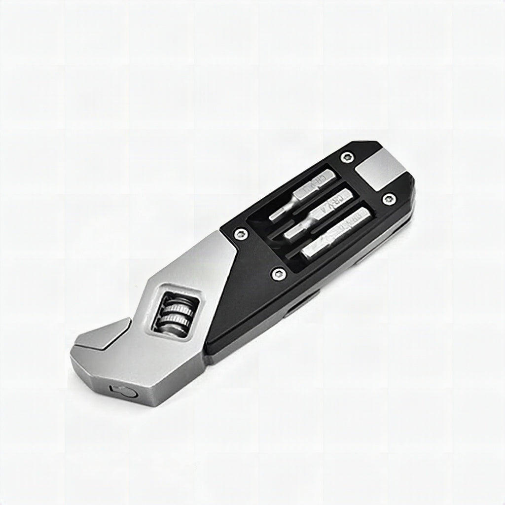 Llave Allen multifunción plegable de acero inoxidable con destornillador