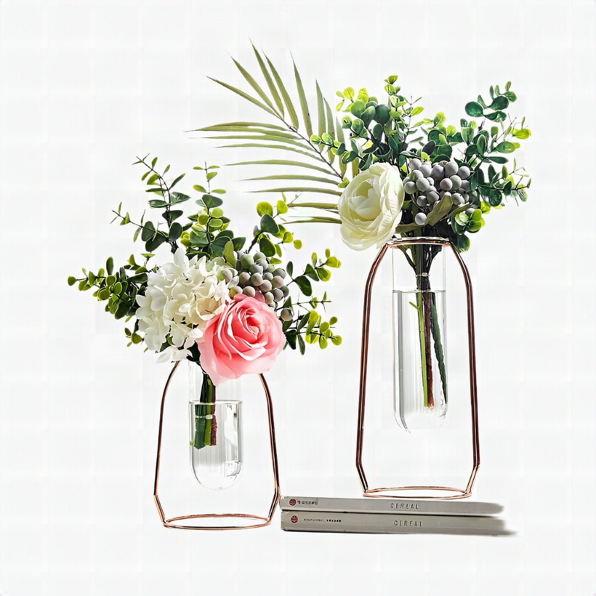 Base elegante para arreglos florales con estilo