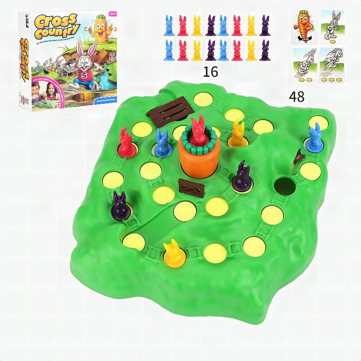 Juego de mesa Trampa para conejos — Defiende la zanahoria