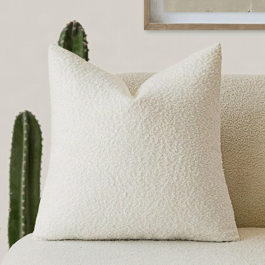 Funda de cojín Tulum de bouclé 45 × 45 cm