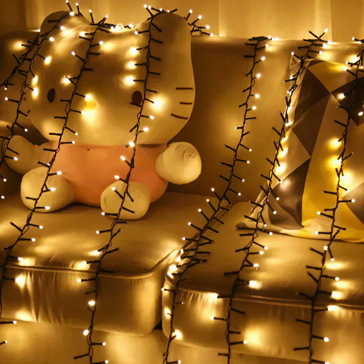 Guirnalda LED LumaLine de 10 metros con 1000 luces blanco cálido para interior y exterior