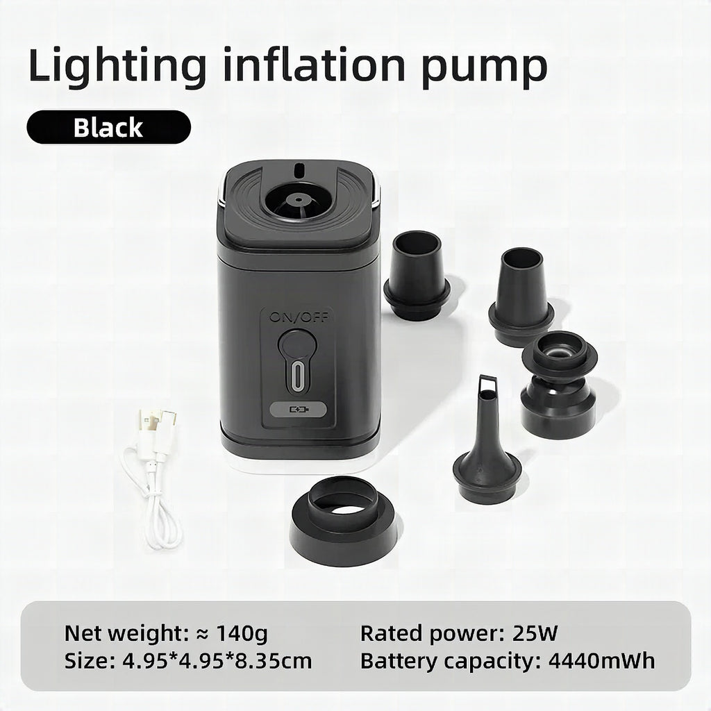 Compresor de aire eléctrico mini inalámbrico 3 en 1