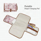 Cartera elegante con estampado floral