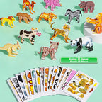 Puzzle 3D de animales y dinosaurios para niños