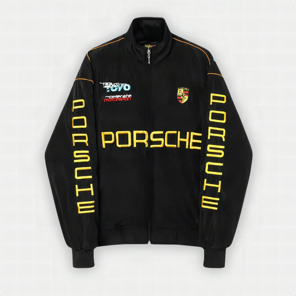 Chaqueta de carreras Porsche Vintage Racing – Unisex – Retro