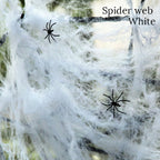 Telaraña artificial elástica para decoración de Halloween