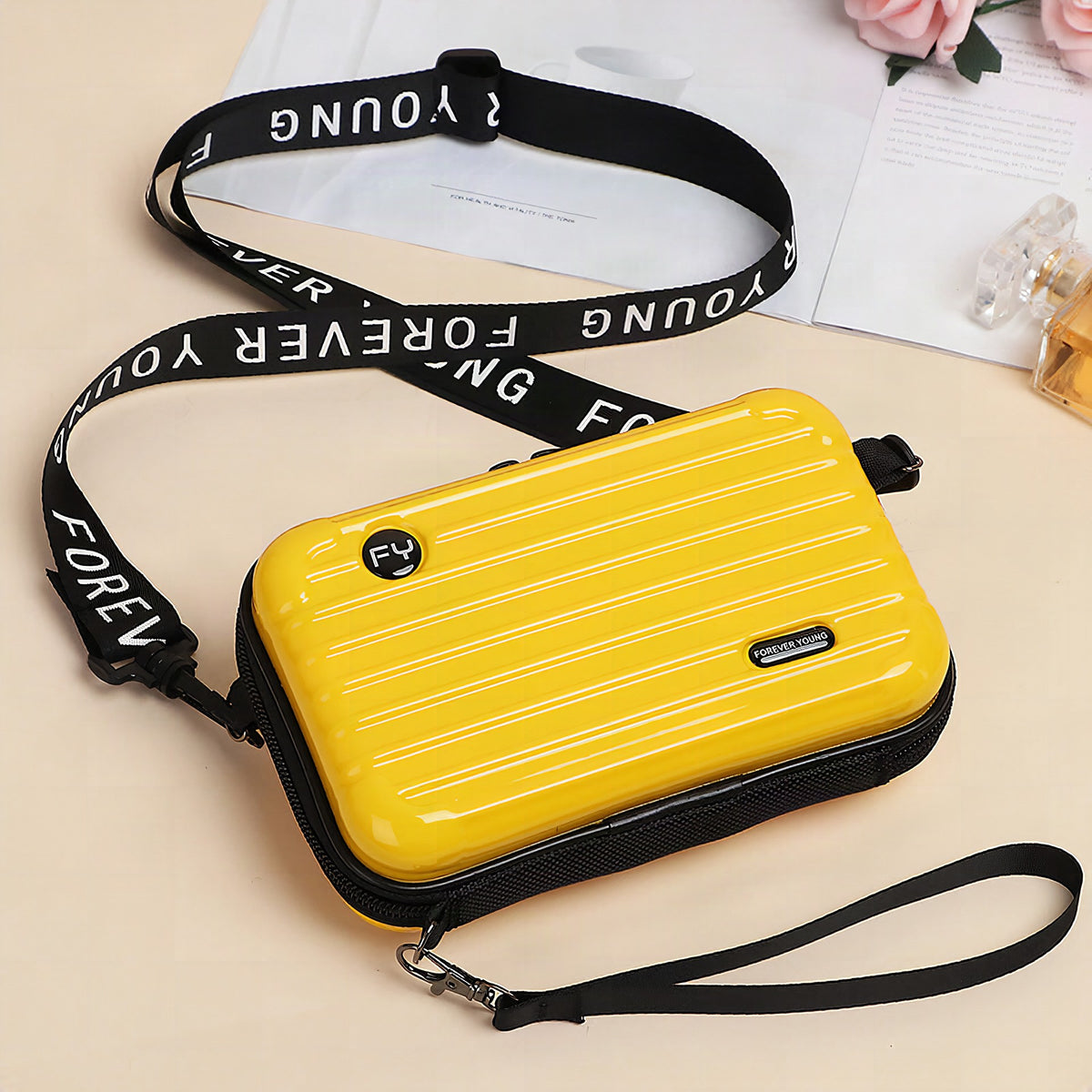 Mini bolso maleta para mujer