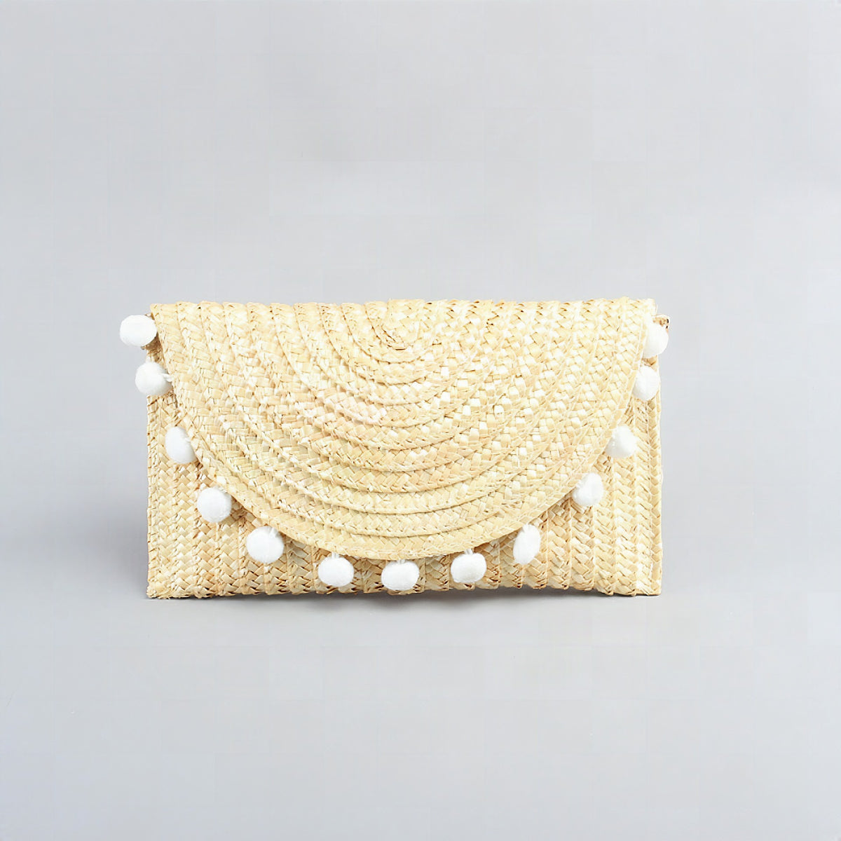 Bolso clutch de paja