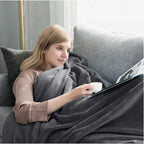Manta impermeable CozyGuard – reversible, antimanchas y suave diseño de felpa