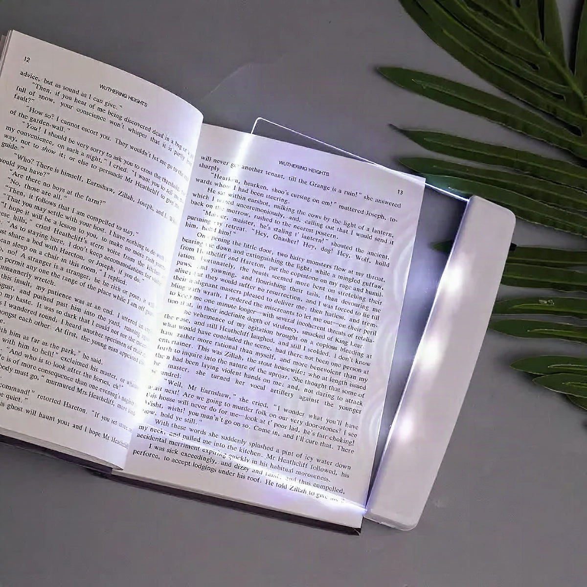 Lámpara LED de lectura plana – Luz nocturna con 2 niveles de brillo y protección ocular
