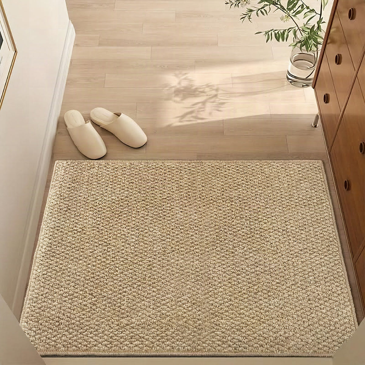Felpudo de aspecto yute para interior y exterior
