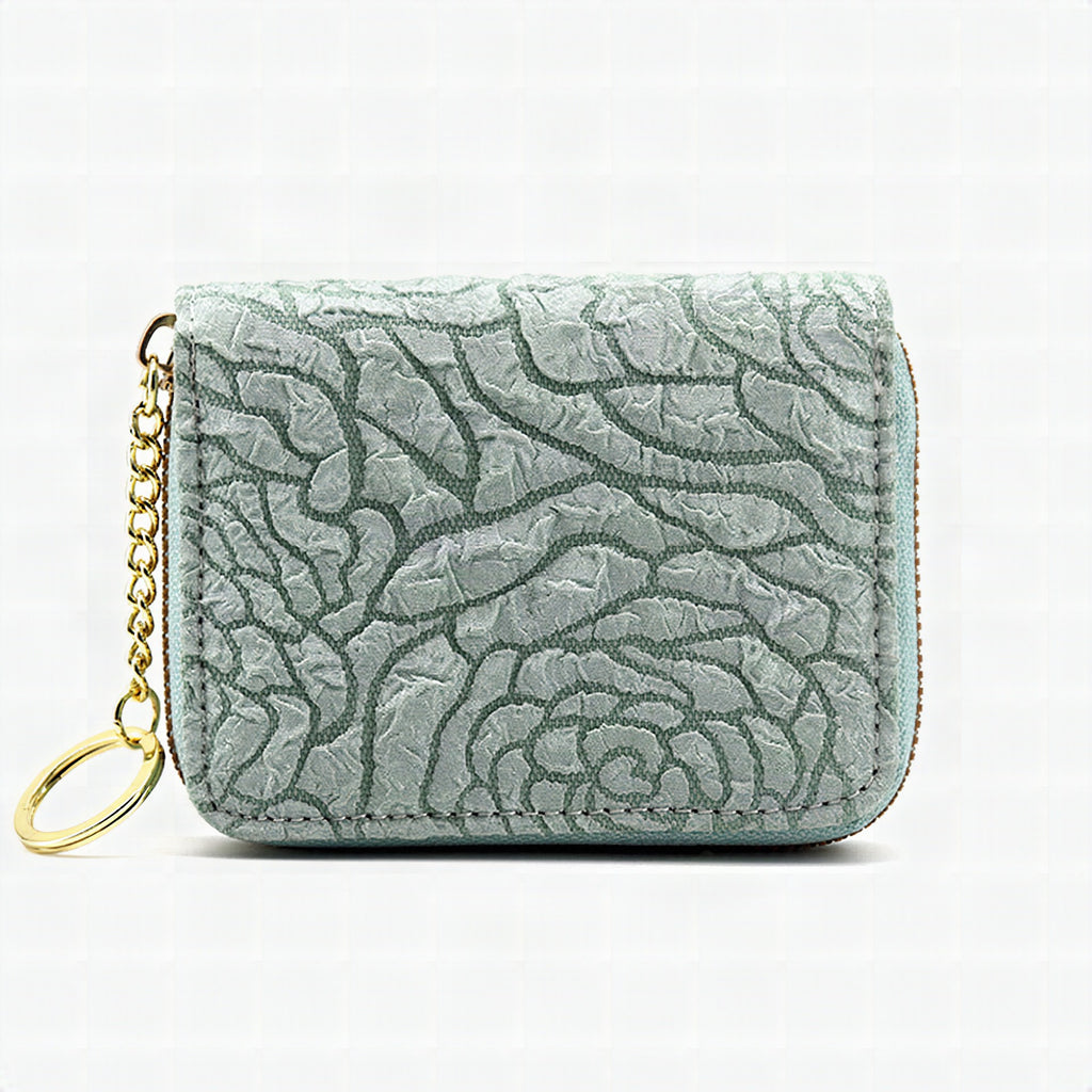 Monedero elegante con diseño floral