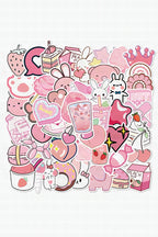 Set de pegatinas rosas