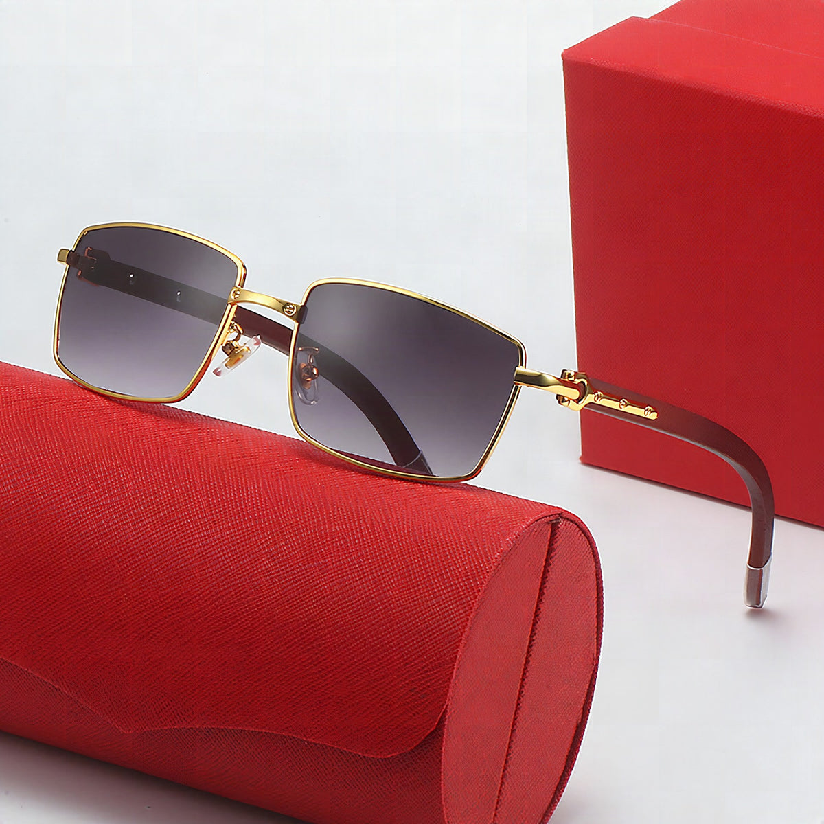 Gafas elegantes para mujer con diseño cuadrado moderno