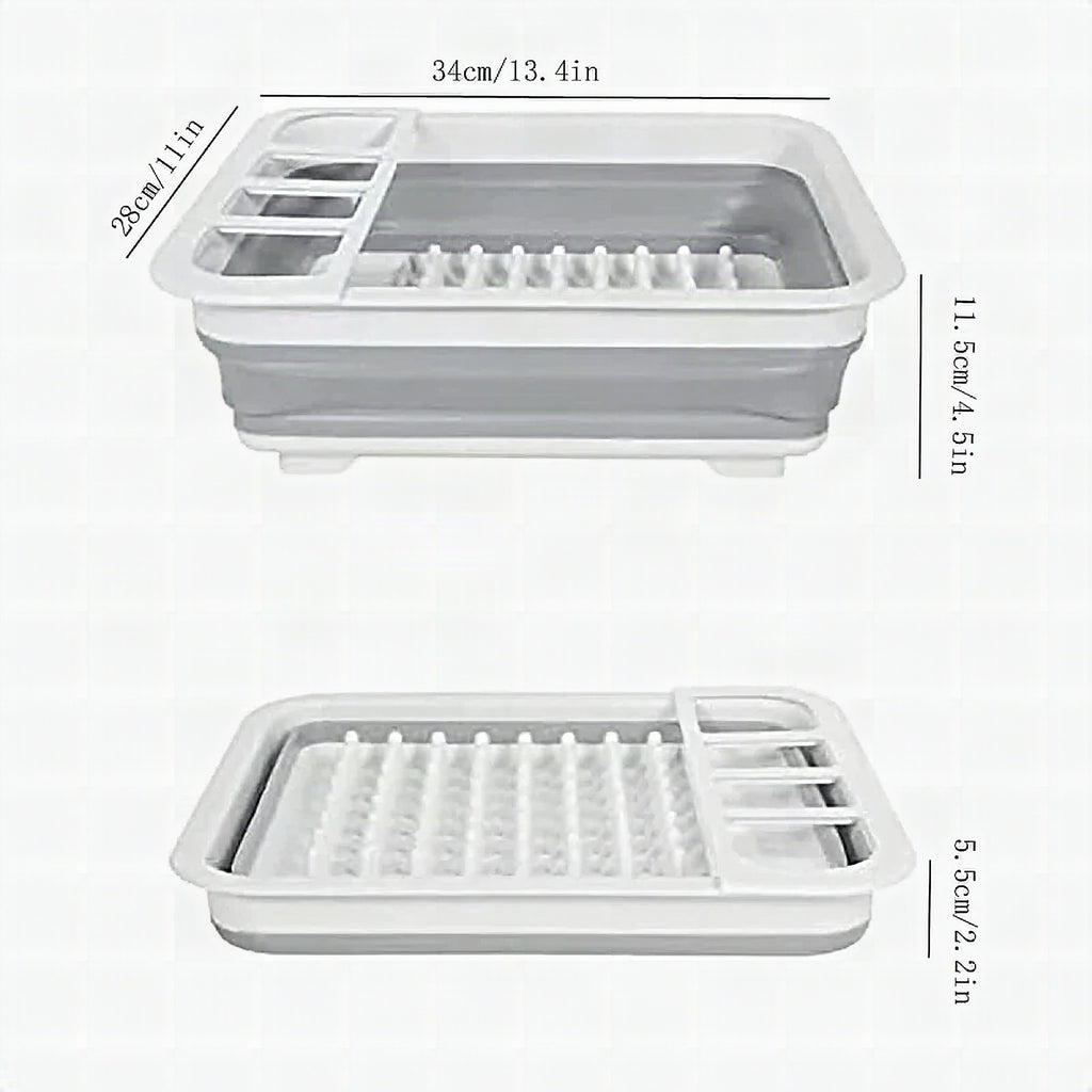 Escurridor plegable TrockniQ con drenaje de agua