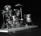 Maqueta 3D de batería en metal con corte láser