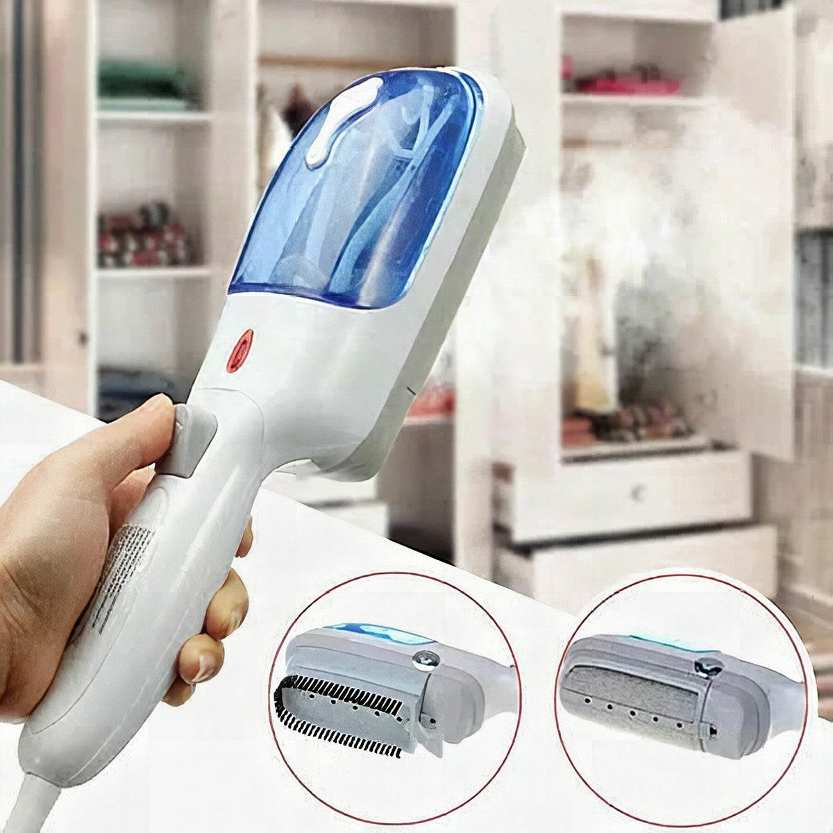 Vaporizador de ropa portátil de vapor continuo
