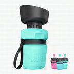 Botella plegable para perros con bebedero integrado