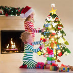 Árbol de Navidad de fieltro DIY para niños