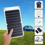 Panel solar SolNova 30 W ultraligero e impermeable con conexión USB