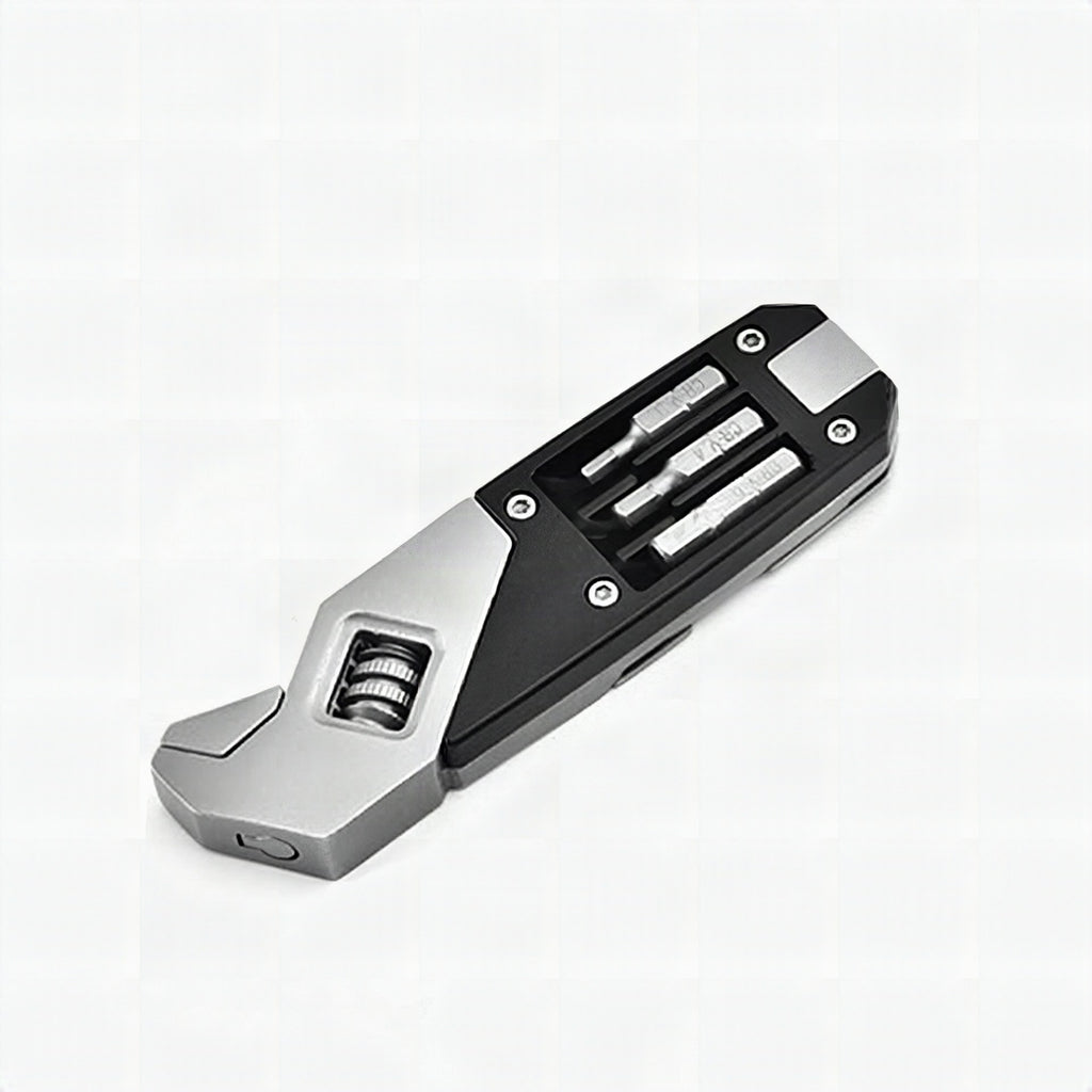 Llave Allen multifunción plegable de acero inoxidable con destornillador