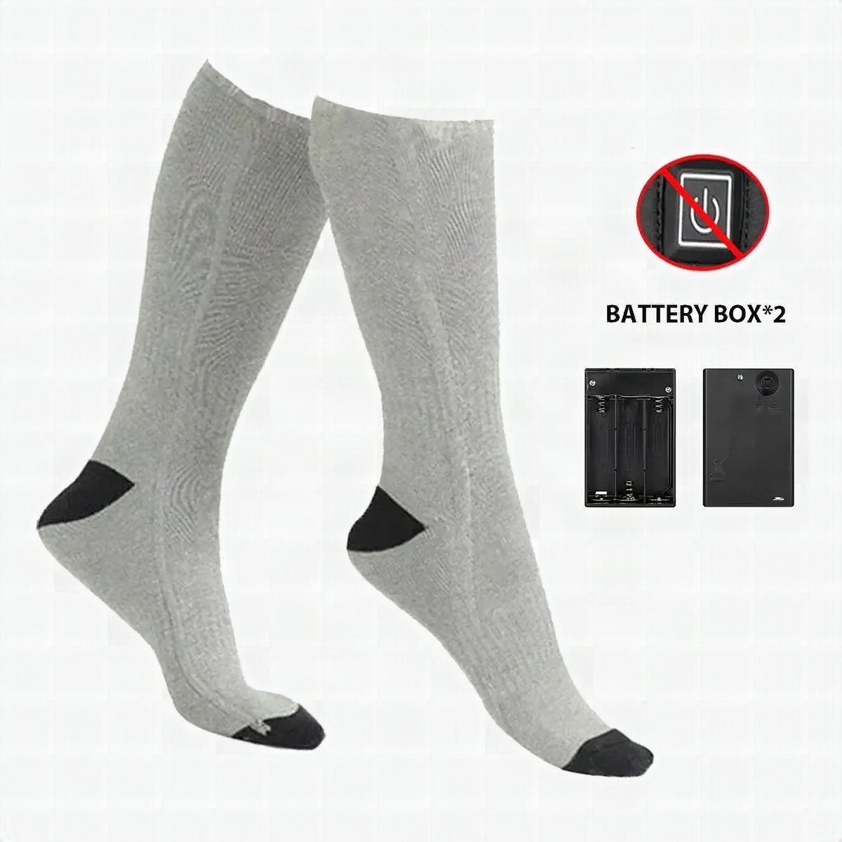 Calcetines térmicos recargables HeatWear con caja de batería