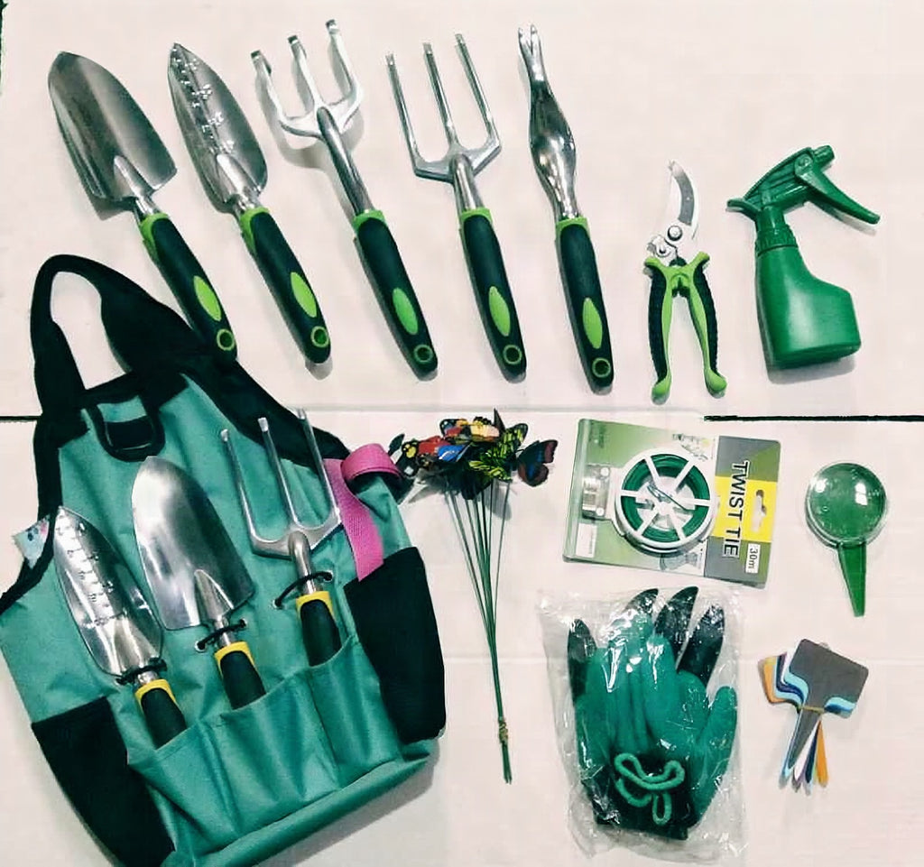 Set de herramientas de jardín con bolsa – Kit completo para el cuidado de plantas