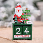 Calendario decorativo de Navidad de madera