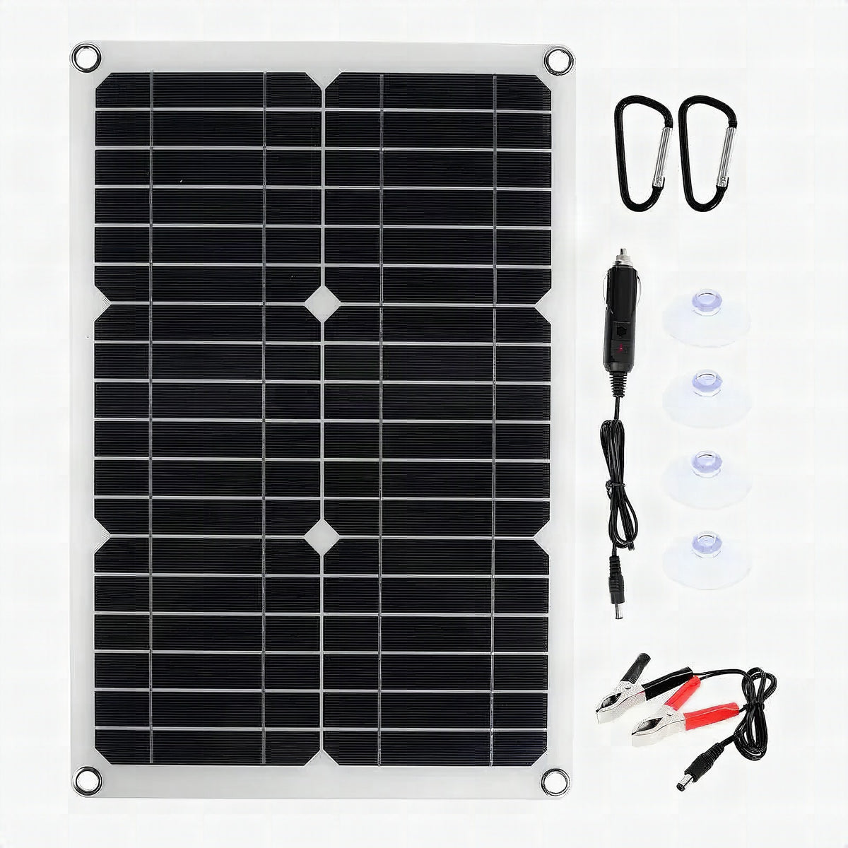 Panel solar flexible SolaVibe 1200 W con controlador de carga 100 A y doble USB