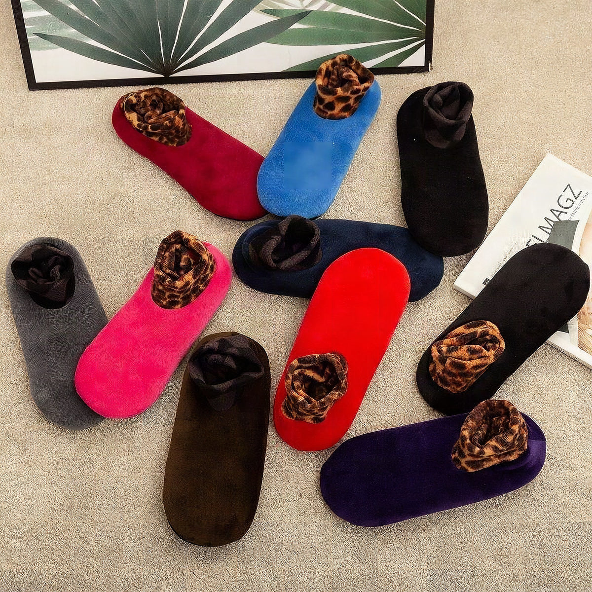 Calcetines térmicos antideslizantes con forro interior