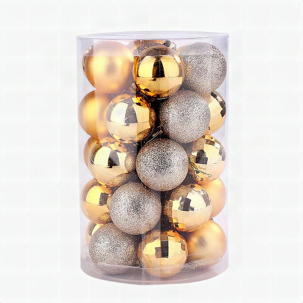 Set de 34 bolas de Navidad de 4 cm para decorar el árbol