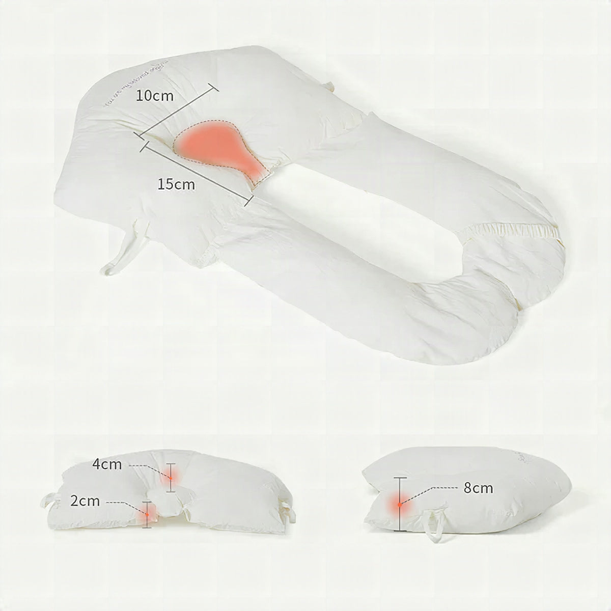 Cojín ergonómico de descanso para bebés ORNISHOP en ambiente de habitación infantil