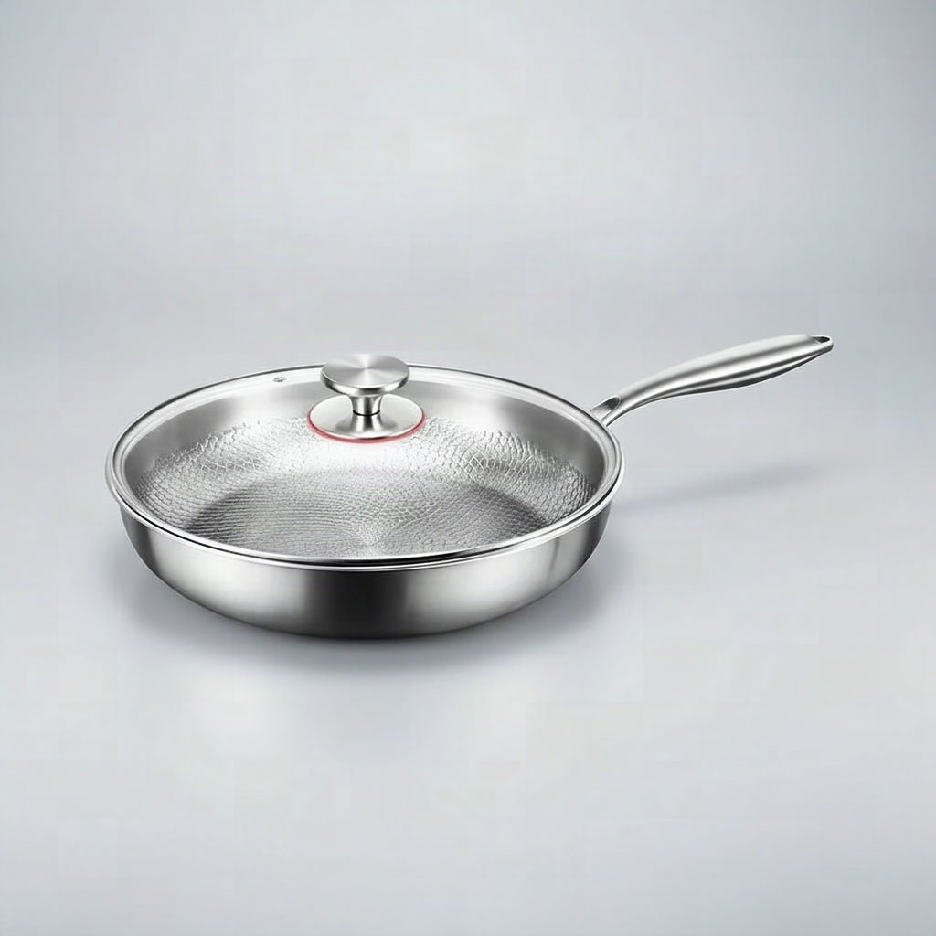 Sartén de titanio martillado antiadherente para inducción y cocina diaria